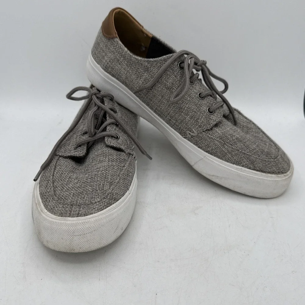 Men's Crevo Casual‎ Shoes Alec Lace Up Canvas Low Top Boat Sneakers Size 8