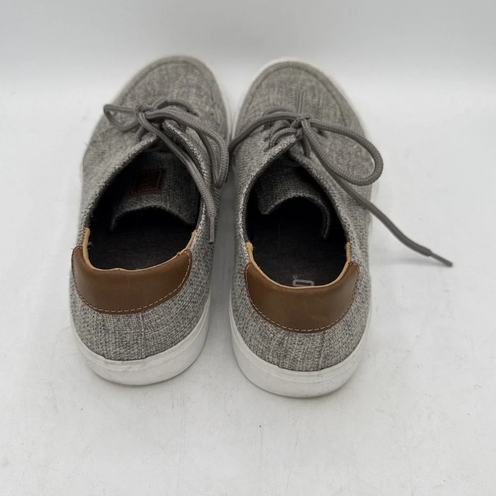 Men's Crevo Casual‎ Shoes Alec Lace Up Canvas Low Top Boat Sneakers Size 8