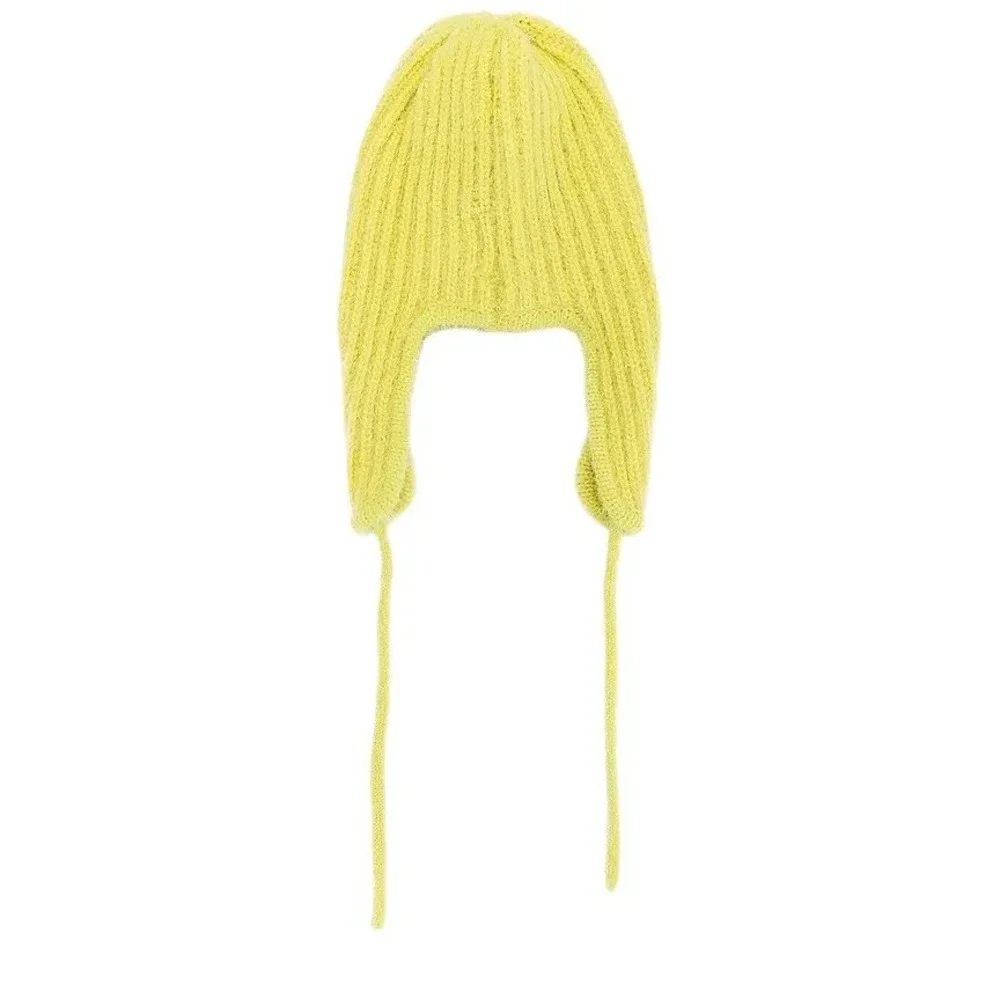 Free‎ People Timber Fuzzy Knit Lime Green Yellow OS