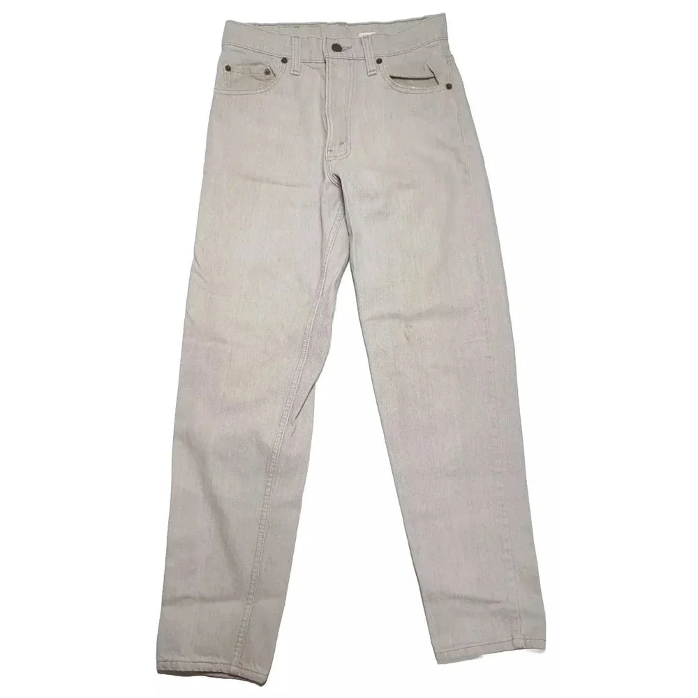 Levis 550 Jeans Mens 29x30 (Actual‎ 27x29) Grey Tan 90's Vintage USA