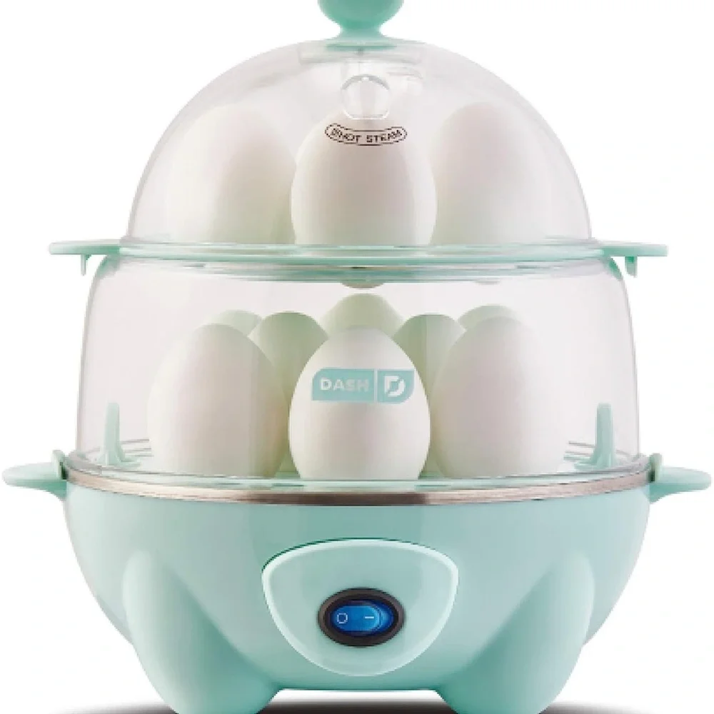 DASH Deluxe Rapid Egg Cooker for Hard Boiled, Poached, Scrambled Eggs, Omelets‎