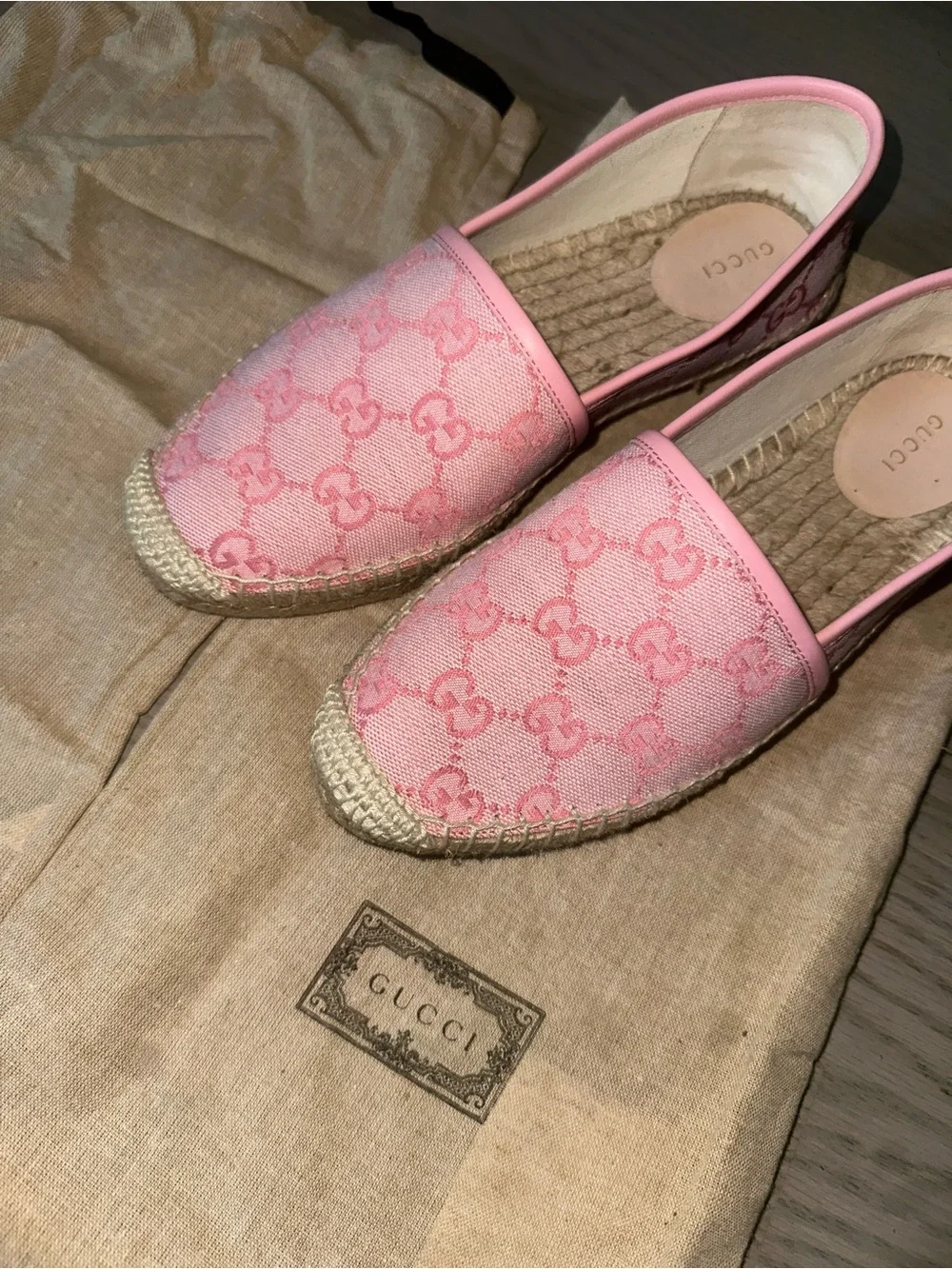 Gucci espadrilles pink