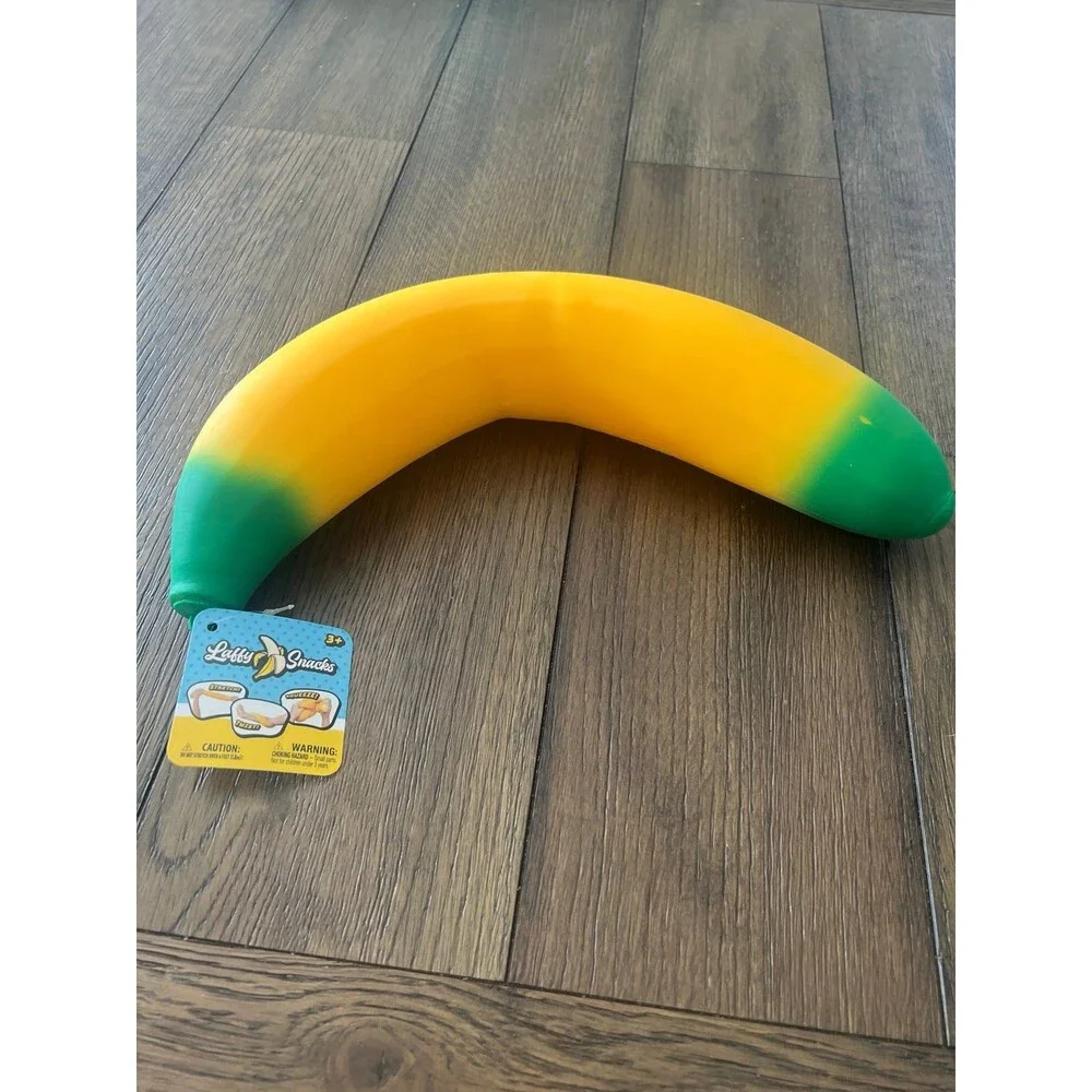 Toymendous Laffy Snacks Squishy Sensory Banana Stress Relieving