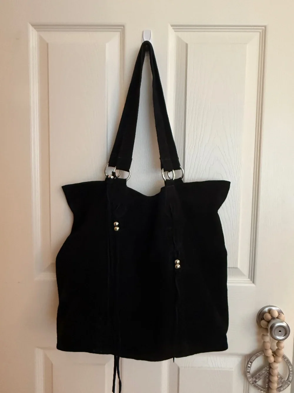 Raj black leather