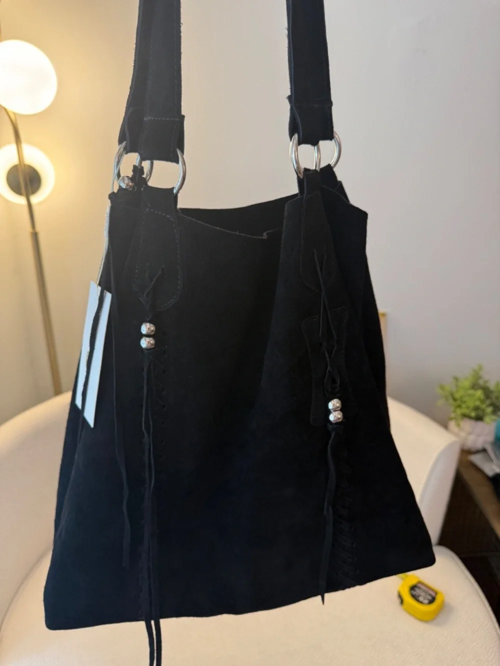 Raj black leather