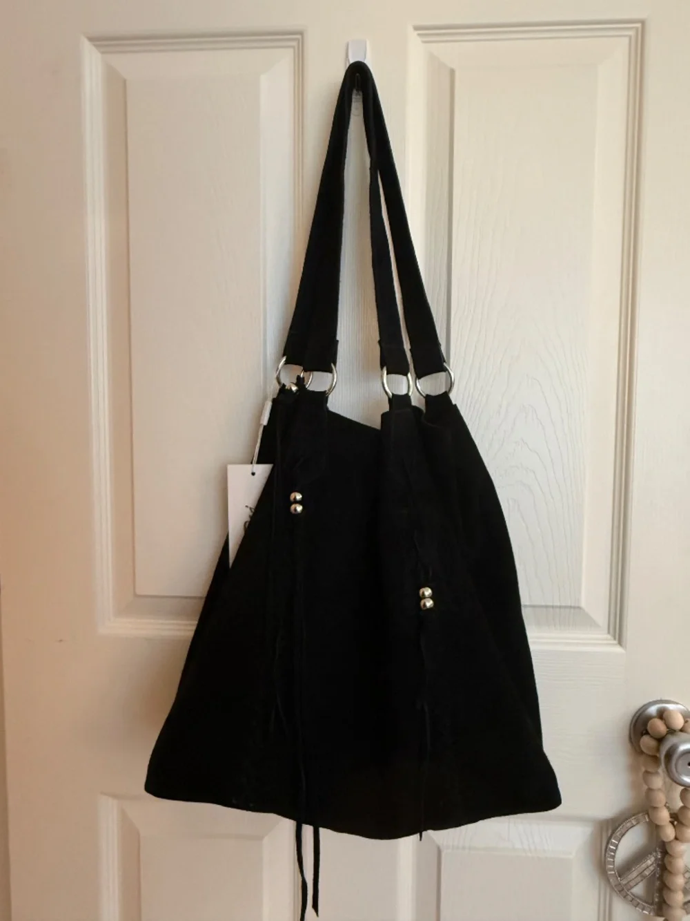 Raj black leather