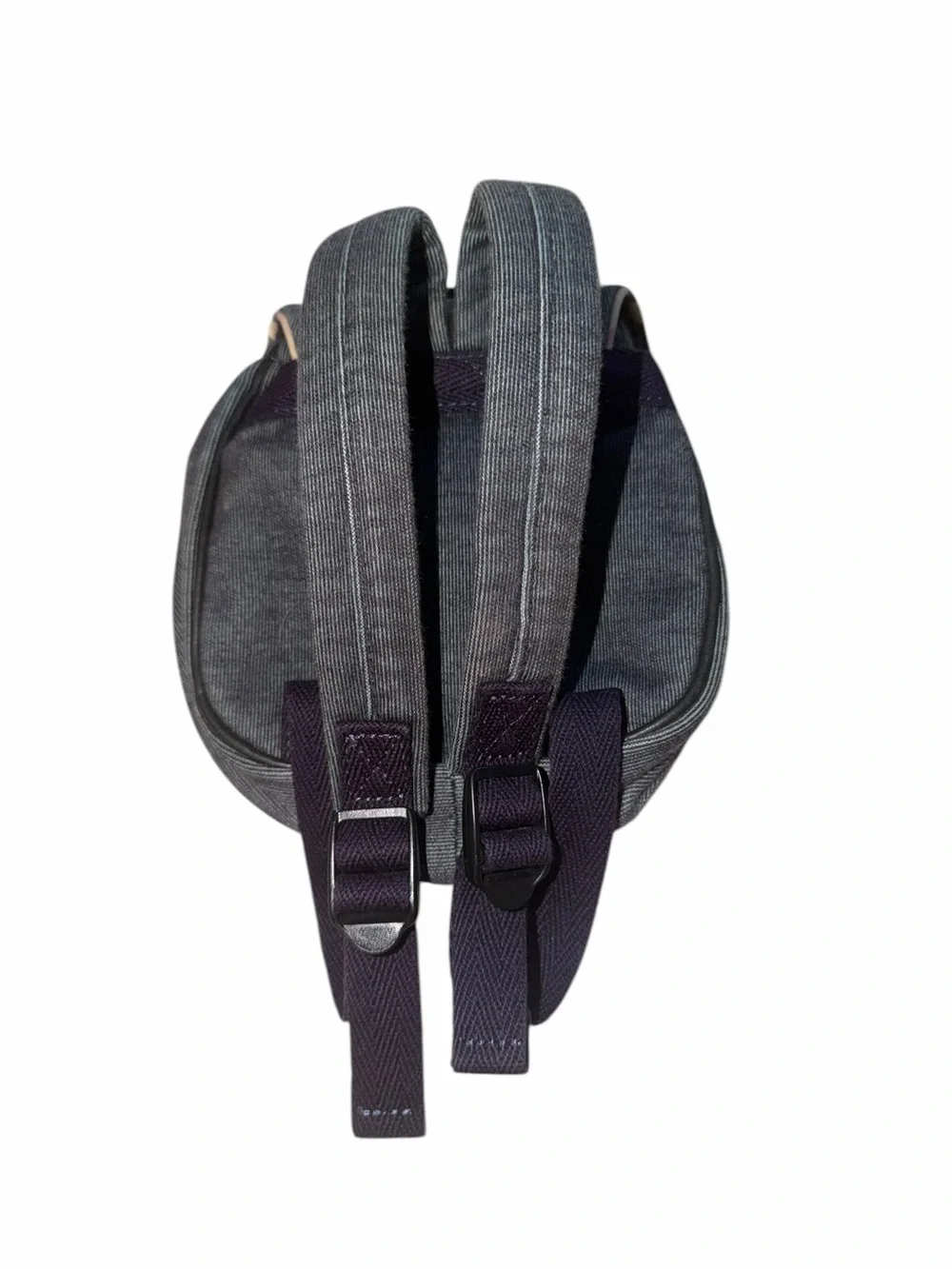 Burberry Denim-Textured Navy Backpack