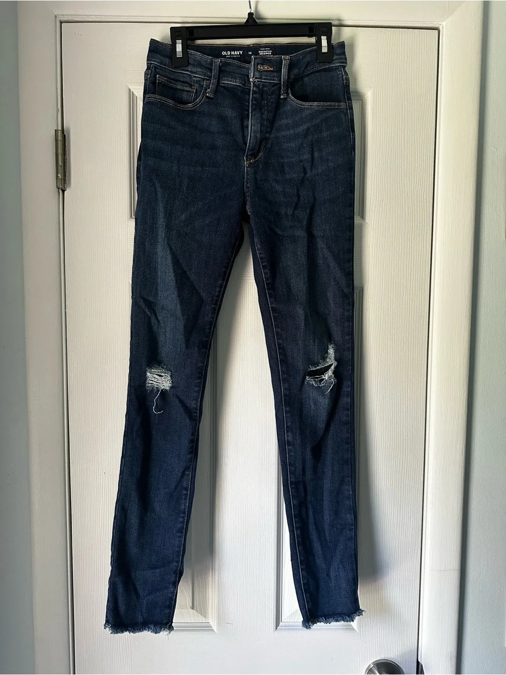 Old Navy Girls High-Rise Rockstar Jeggings with Ripped Accents