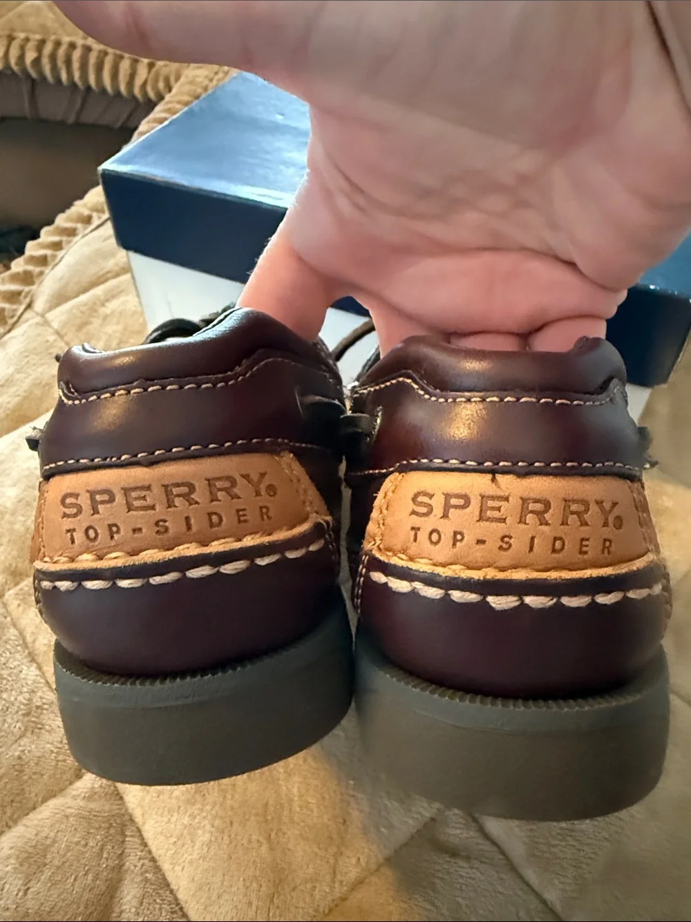 Sperry Mako Men's Dark Brown Leather Boat Shoes - Classic Deck Moc