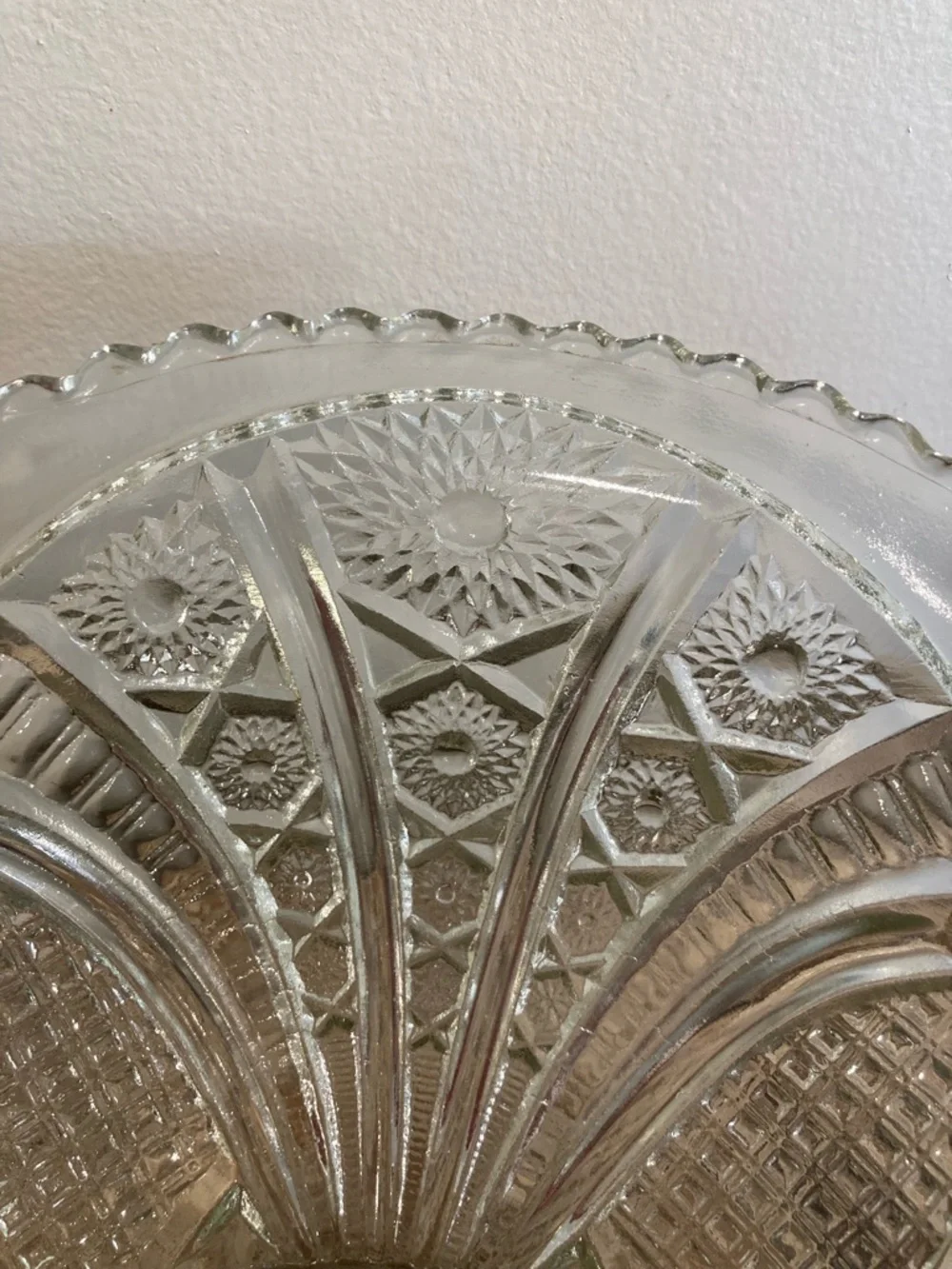 Vintage clear glass