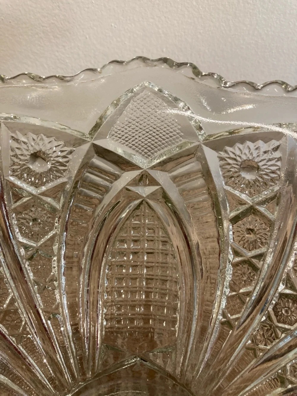 Vintage clear glass