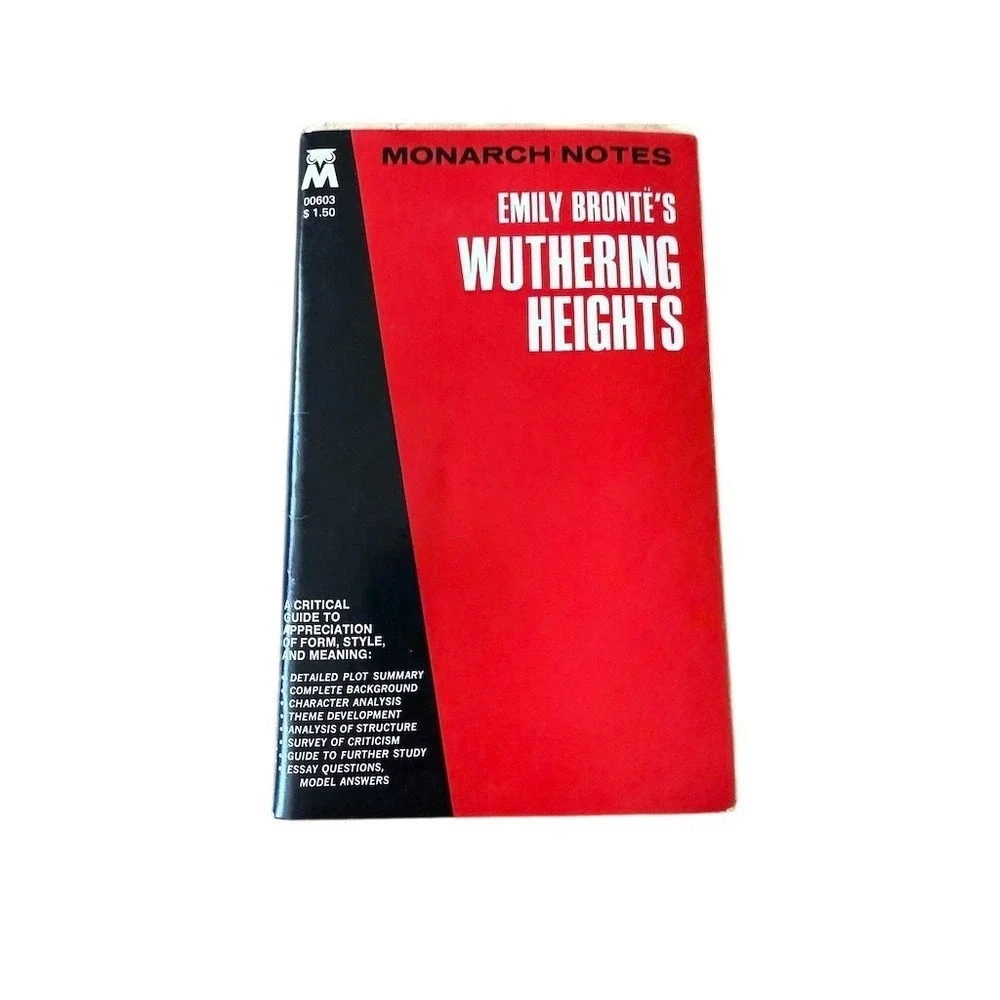 Monarch Notes Wuthering‎ Heights Study Guide Plot Summary Character Brontë 1977