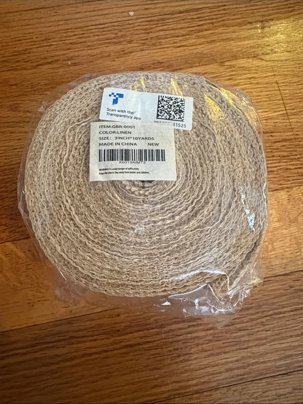 🔥5 FOR $25🔥 10 yds 3 inch wide Natural Burlap Roll Jute Ribbon