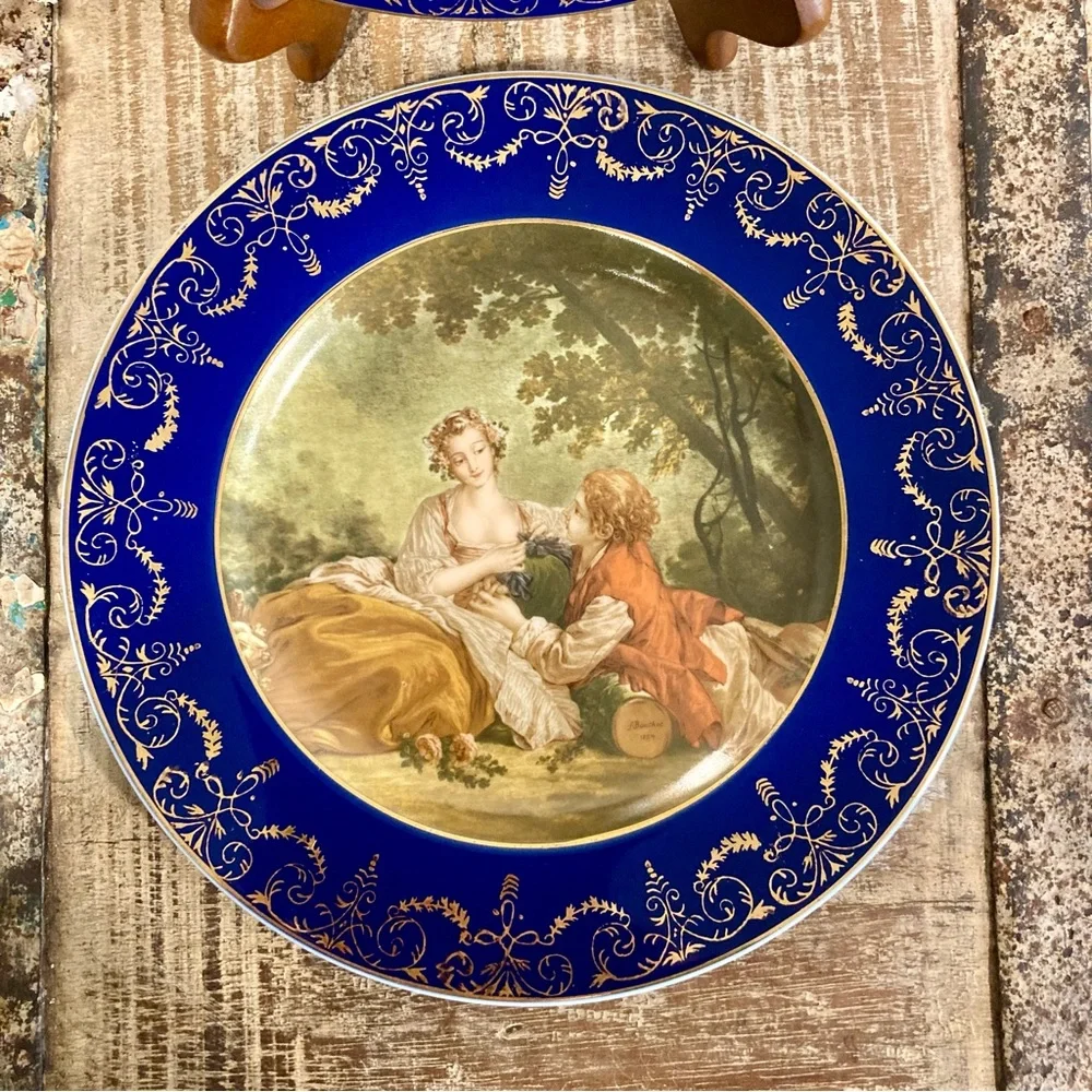 Vintage pair mirror