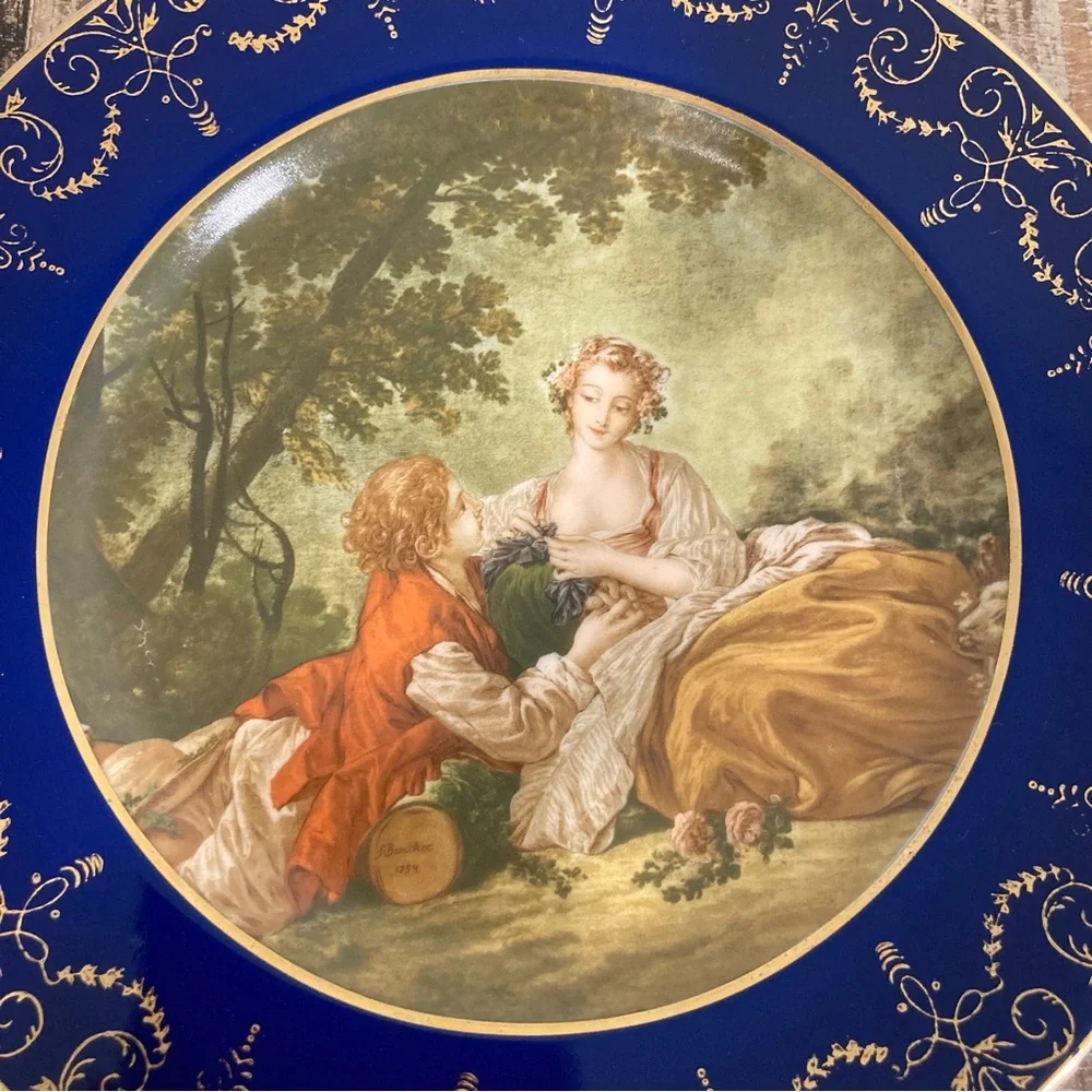 Vintage pair mirror