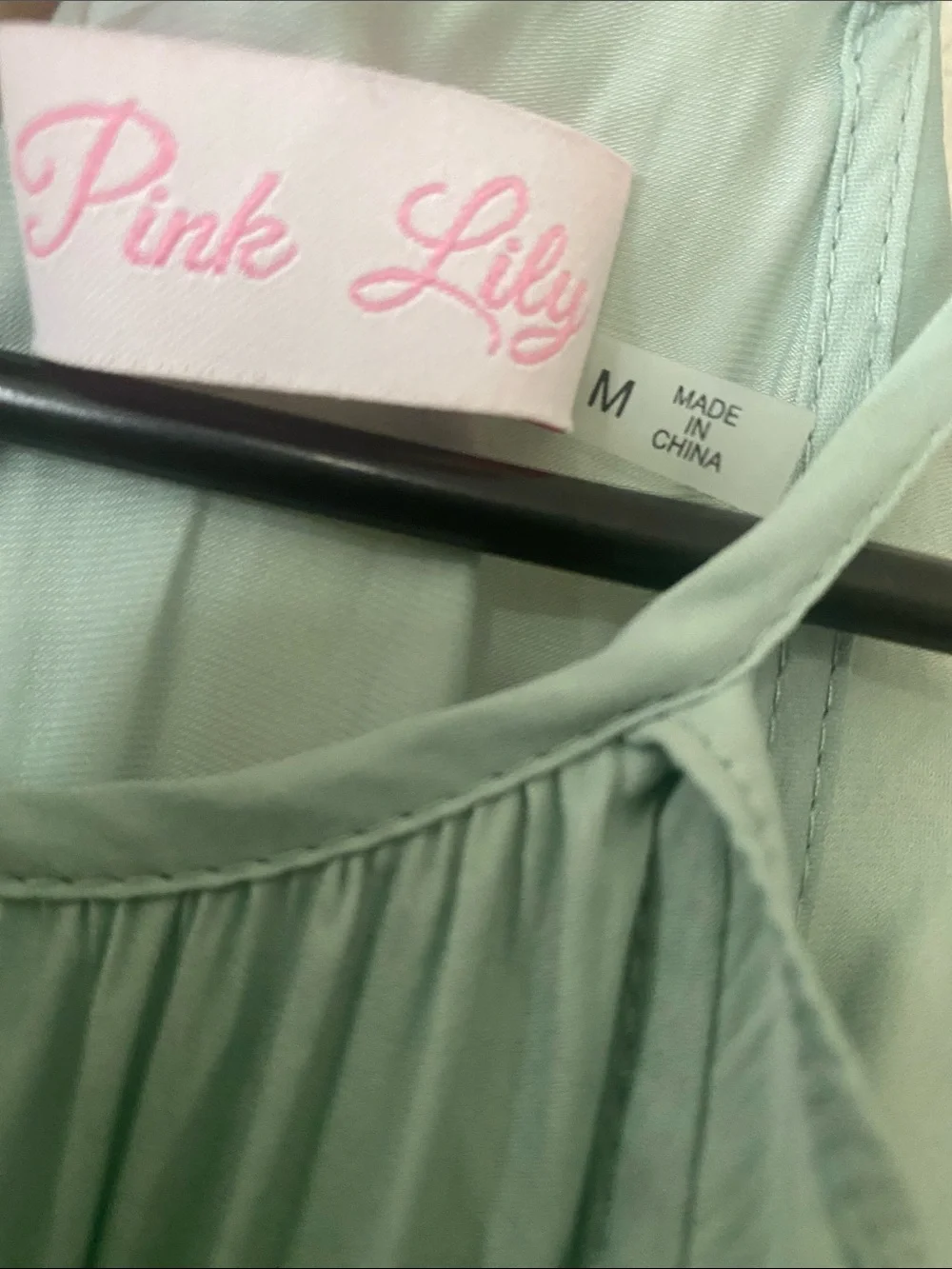 Pink Lily pale blue