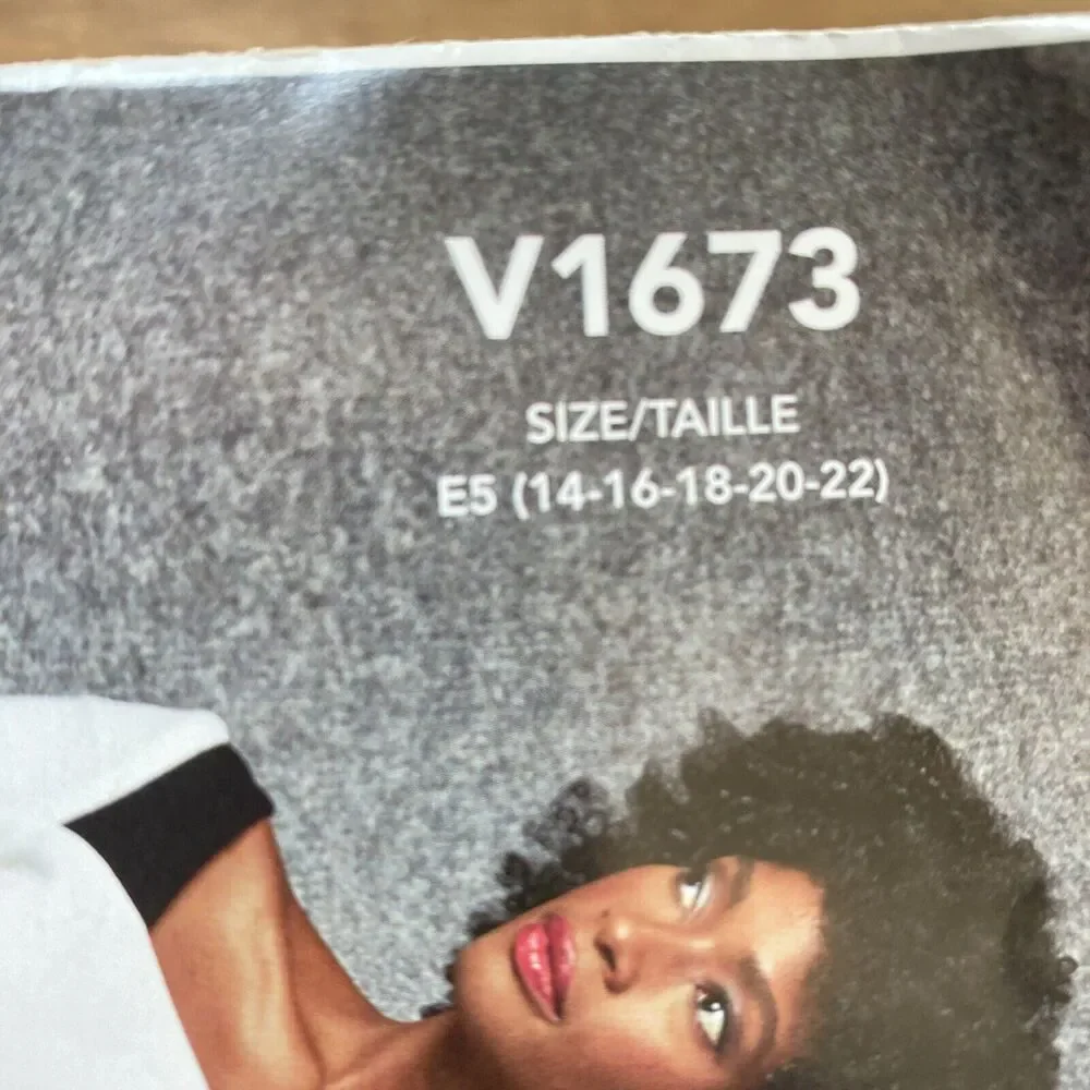 Vogue Sewing Pattern V1673 Misses Fitted Sheath Dress Sleeve Variations Sz 14-22