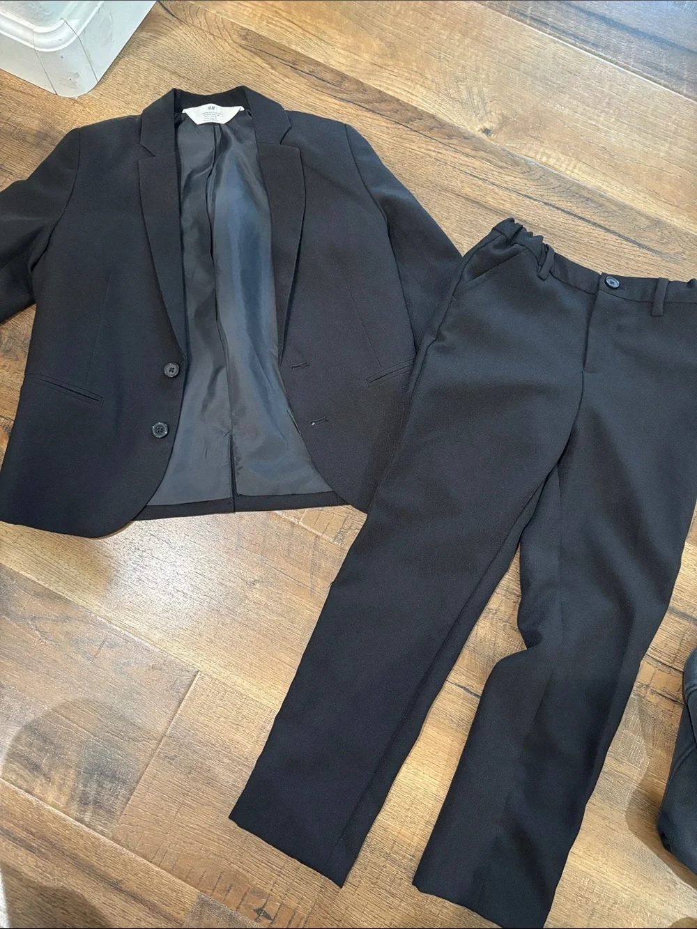H&M Black Kids' Matching Suit Jacket and Trousers
