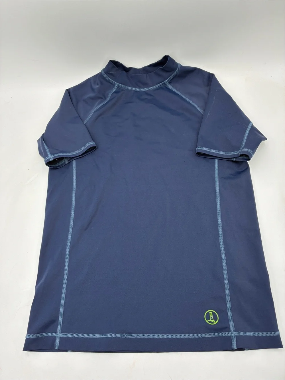 Kid’s Lands’ End Short-Sleeve Rash Guard Swim Shirt