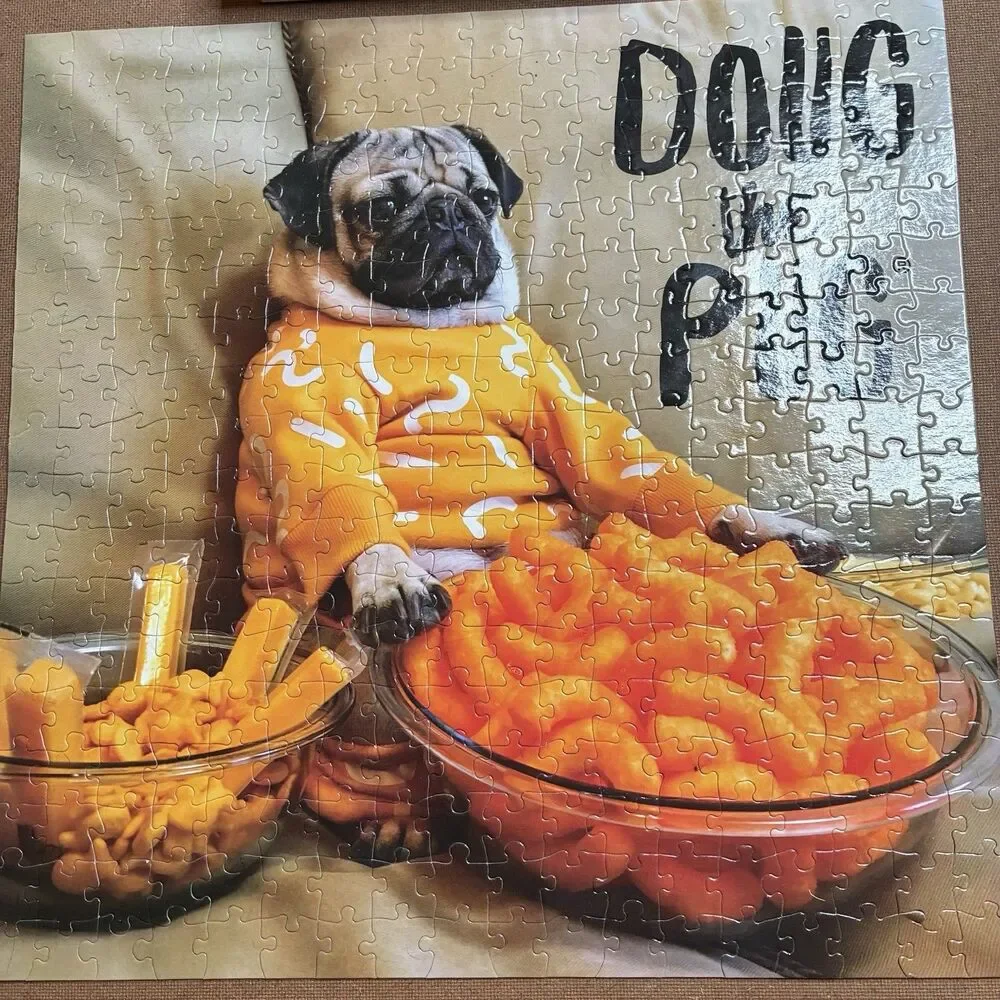 Doug the Pug Cheesy Cheese Puffs 300 Piece Jigsaw Puzzle 18