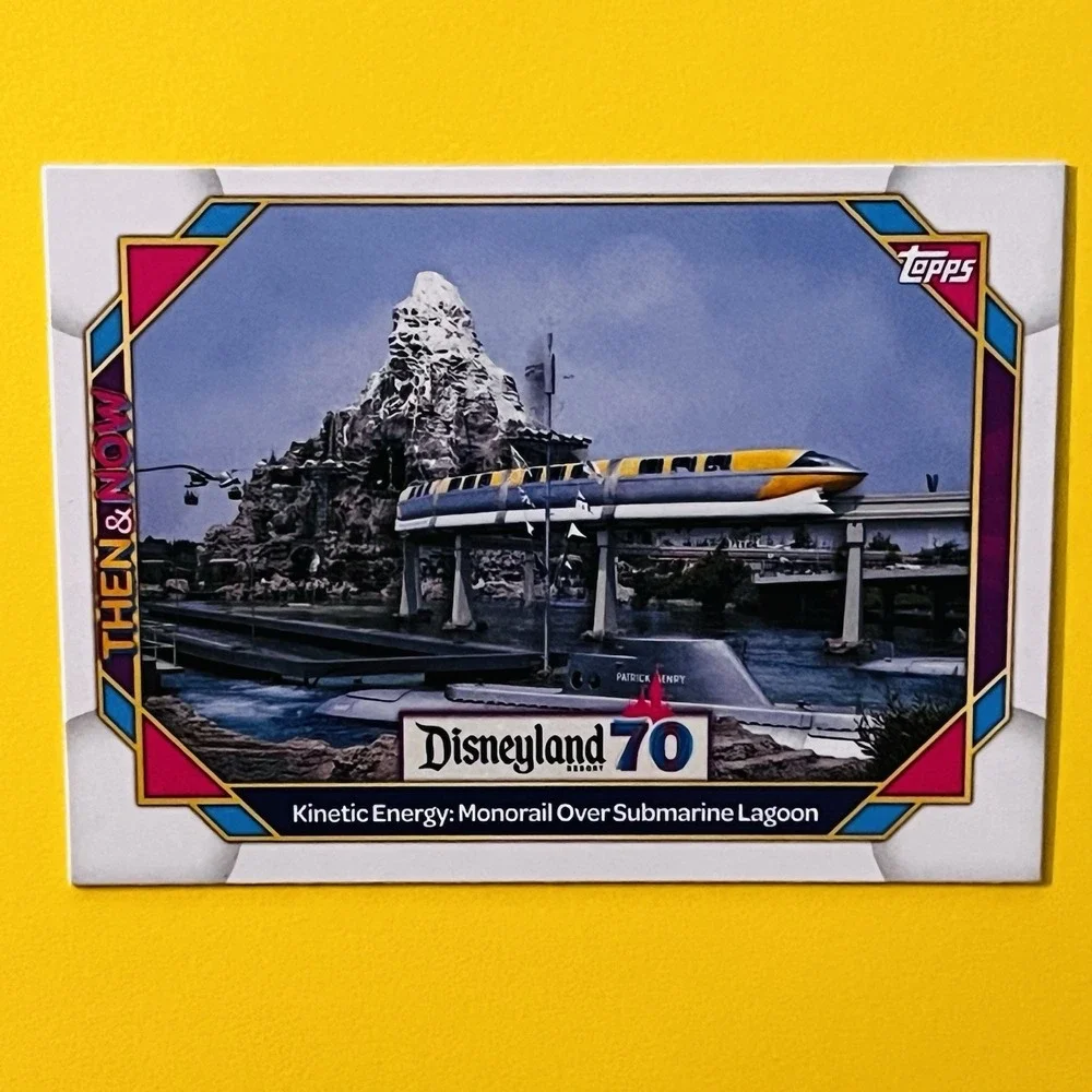 2025 Topps Disneyland 70 Anniversary Monorail Over Lagoon Then & Now #62‎