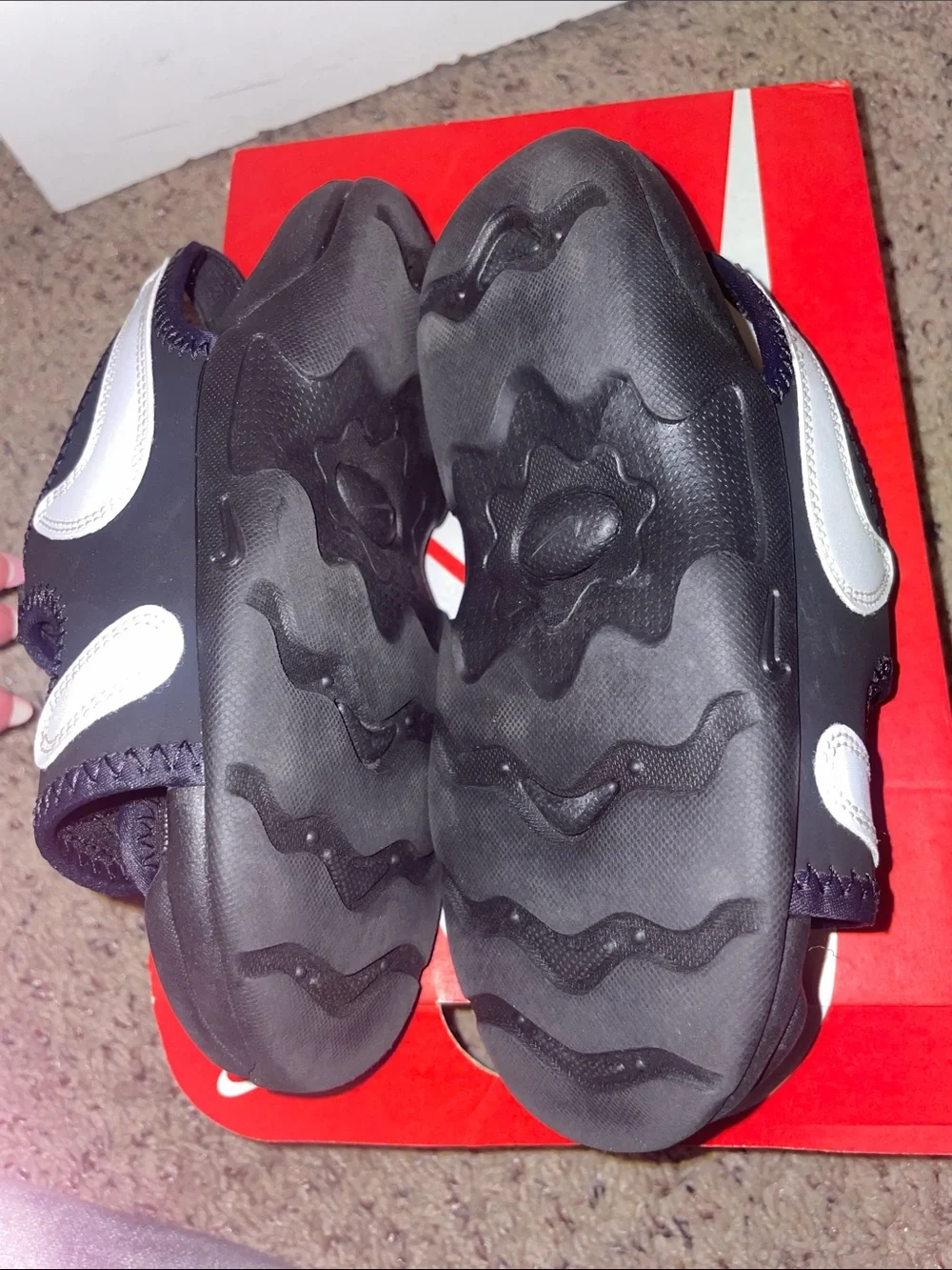 Nike Kids Black Velcro Sport Sandals