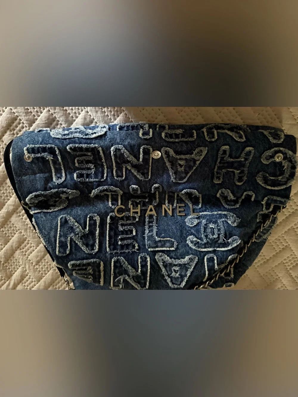 Source Unknown navy denim