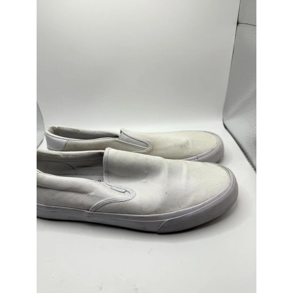 Lugz‎ Clipper MCLIPRC-100 Mens 10 Sneaker White Textile Low Top Slip On Shoes