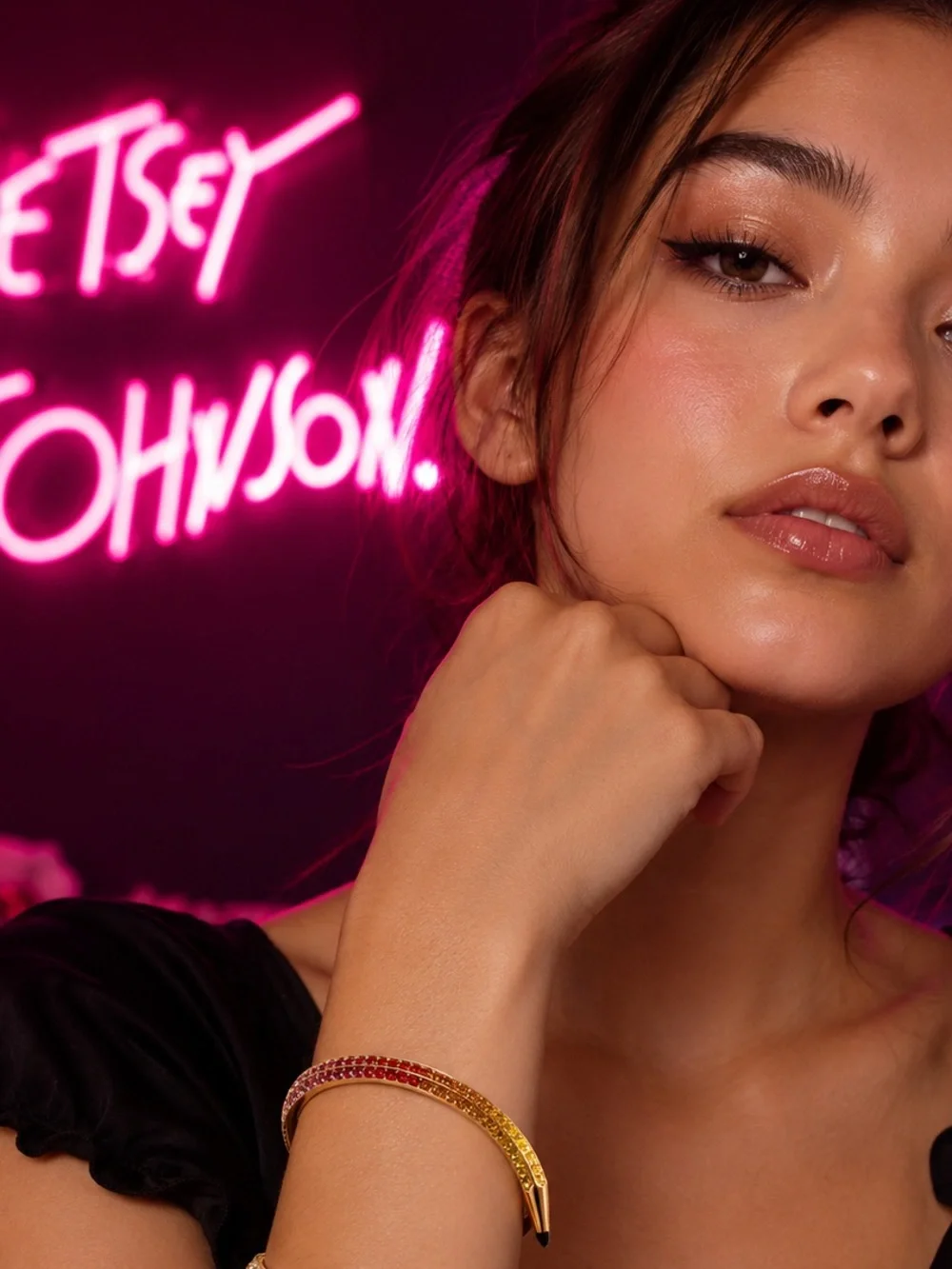 Betsey Johnson gold tone