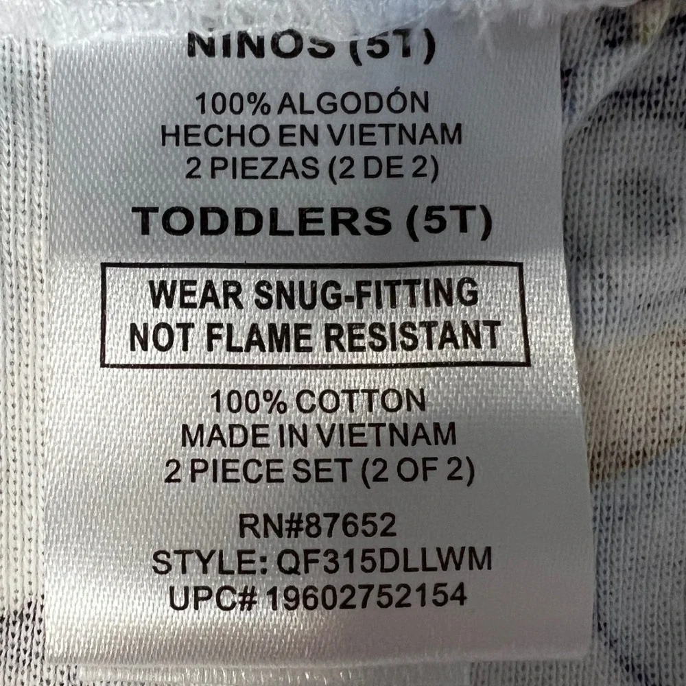 Bluey Toddler Pajamas 4 Piece Set 5T Cotton Viscose Bluey Bingo Blue Navy New