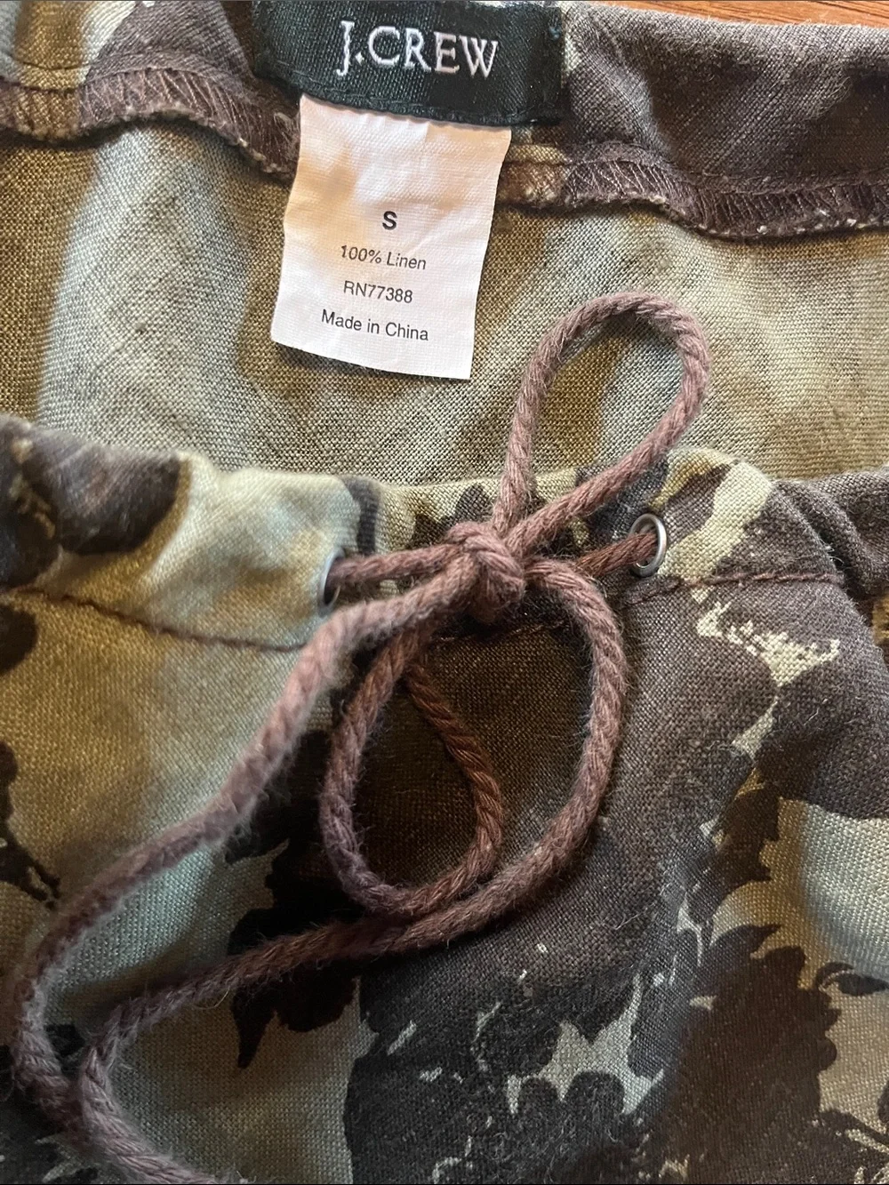 J. Crew 100% linen