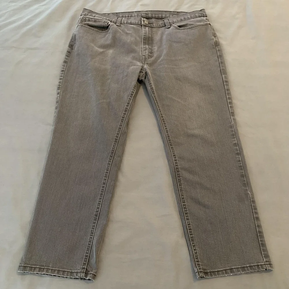 Levi's 541 Jeans‎ Mens 40x30 Gray Stretch Denim Straight Fit PC9 18181-0005