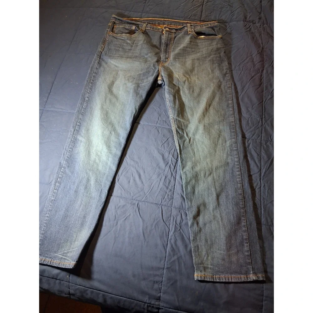 Levis 502 Taper Mens Blue‎ Denim Jeans 40x32 Medium Wash Regular Fit 5163