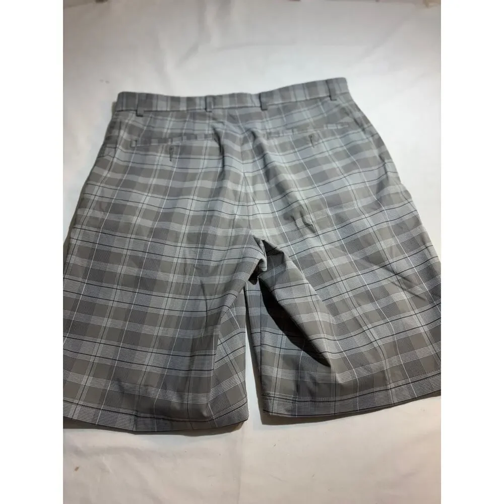 Pebble Beach Performance Plaid Golf Shorts Sz 34