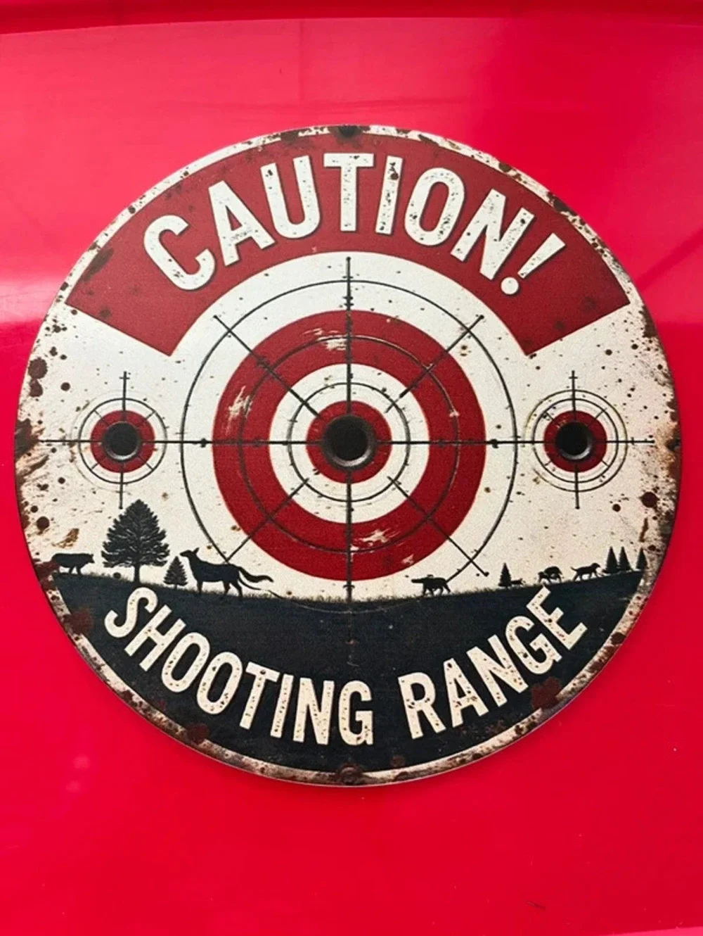 Target cautionary sign
