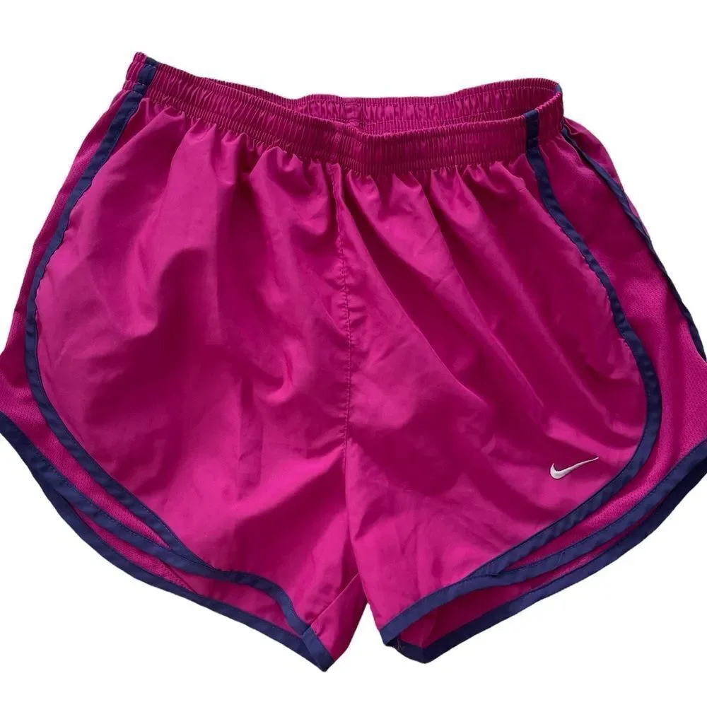 NIKE DriFit pink/ purple running shorts with panty liner, size S