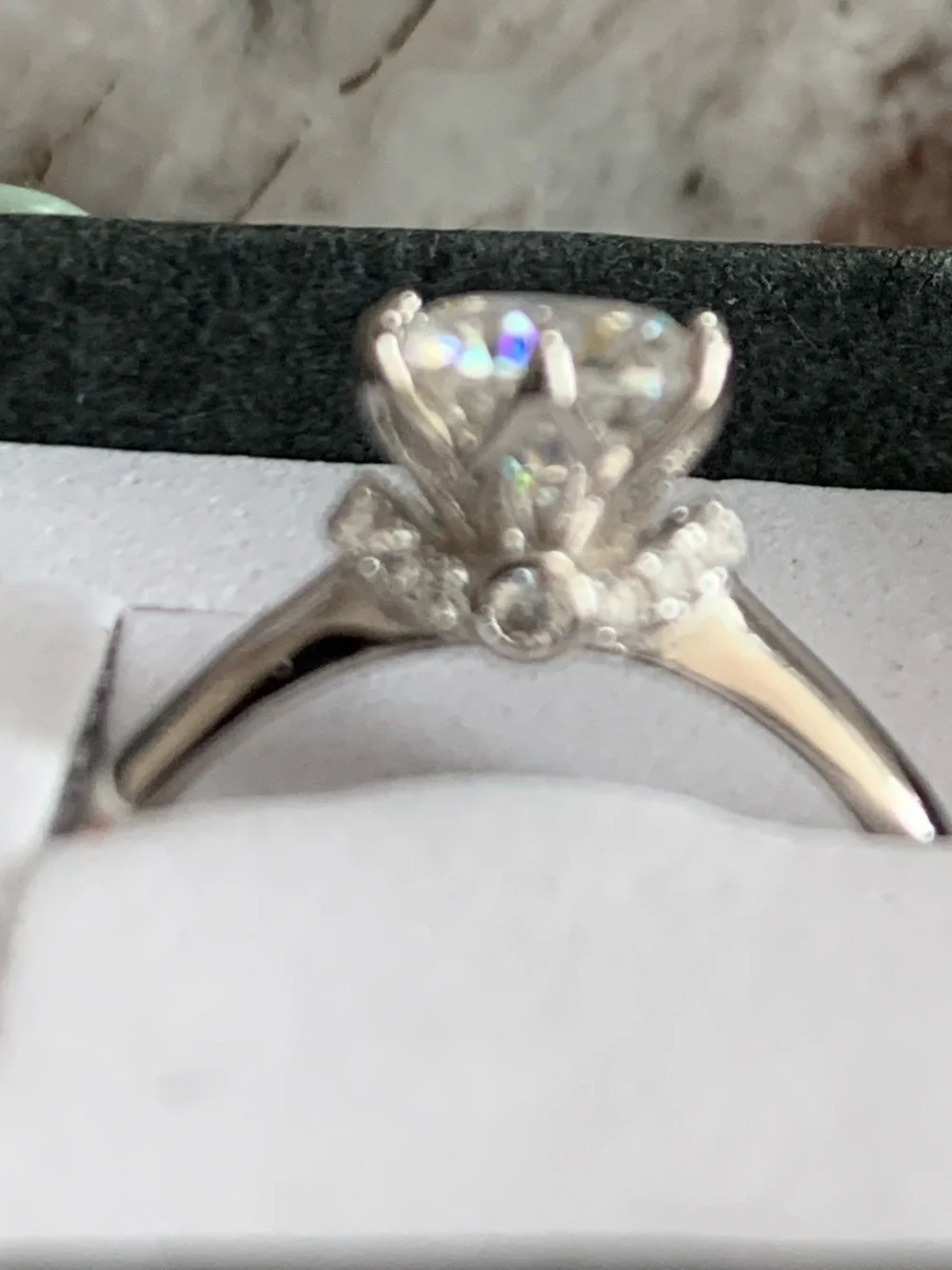 Moissanite this ring