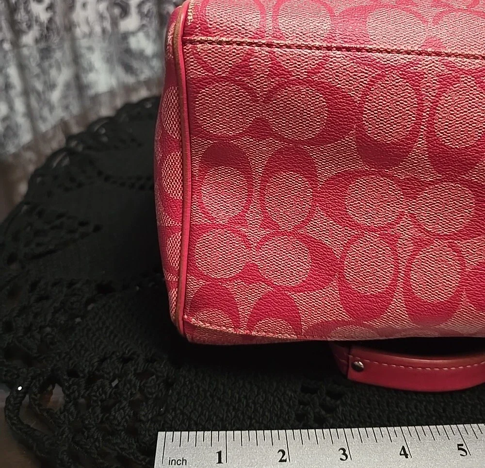 Coach satchel signature