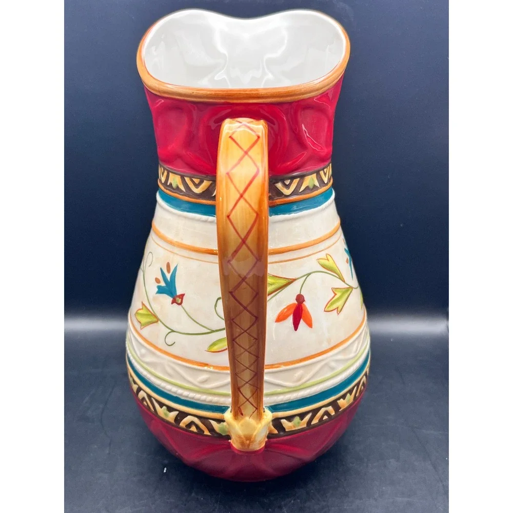 Fitz and Floyd ceramic pitcher