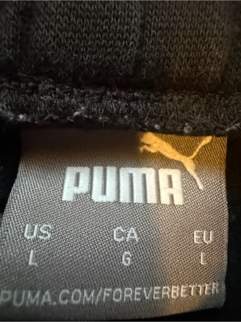 Puma Men’s Black Jogger Sweatpants