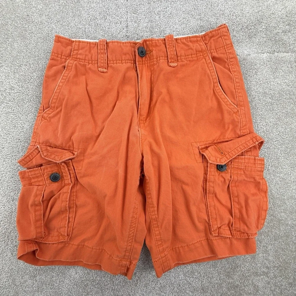 American‎ Eagle Cargo Shorts Orange Men's 30 Inseam 10
