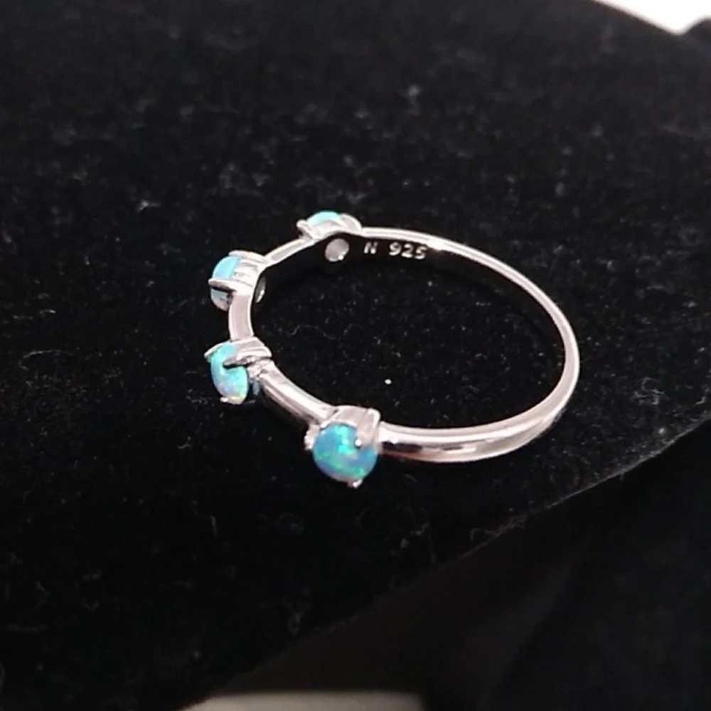925 Stamped Opal Ring brand new