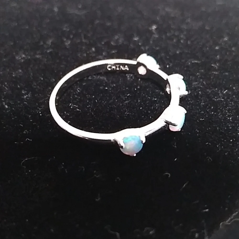 925 Stamped Opal Ring brand new