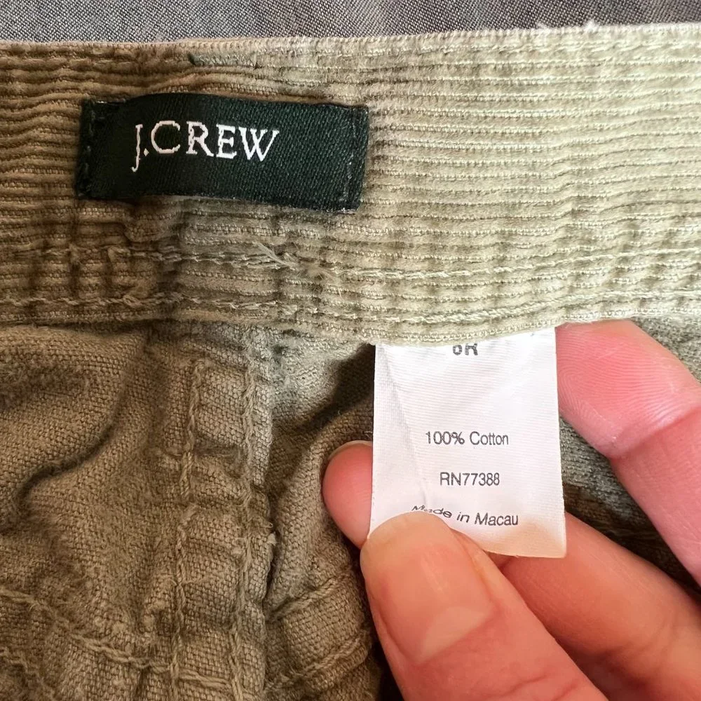 J. Crew leg waist