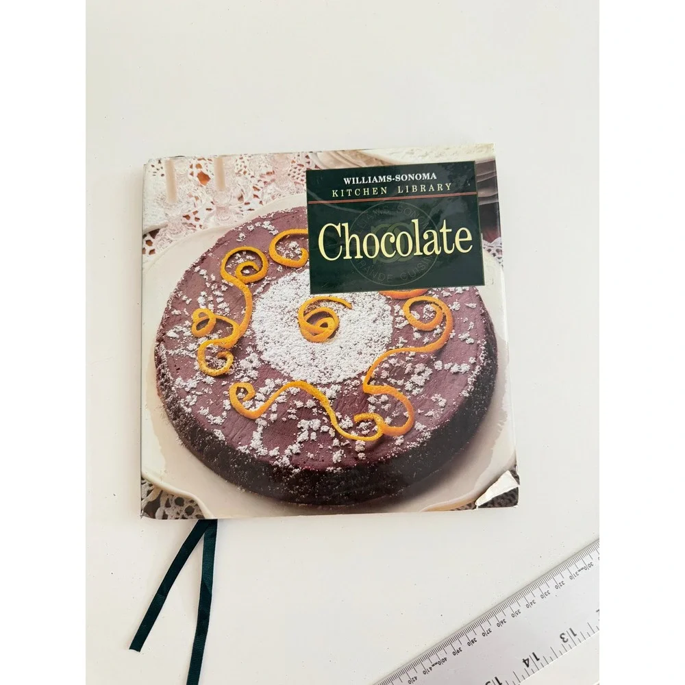 Williams-Sonoma Kitchen Library Chocolate Cookbook Hardcover Recipes Dessert