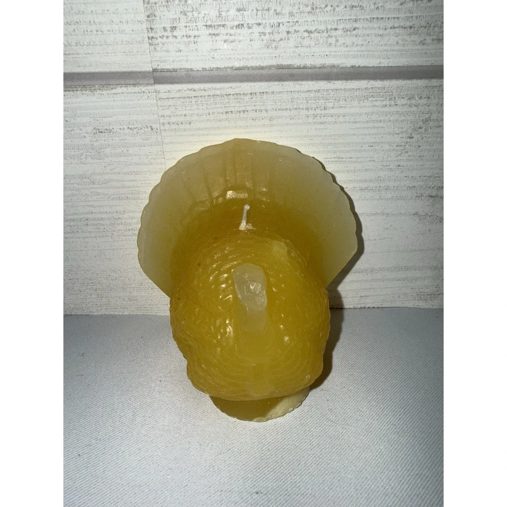 Turkey Shaped Beeswax Candle Small Thanksgiving Fall‎