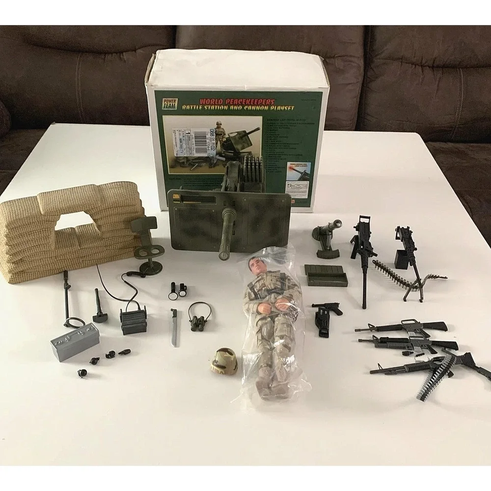 Rare Power Team‎ World Peacekeepers Battle Station & Cannon Set NEW Open Box