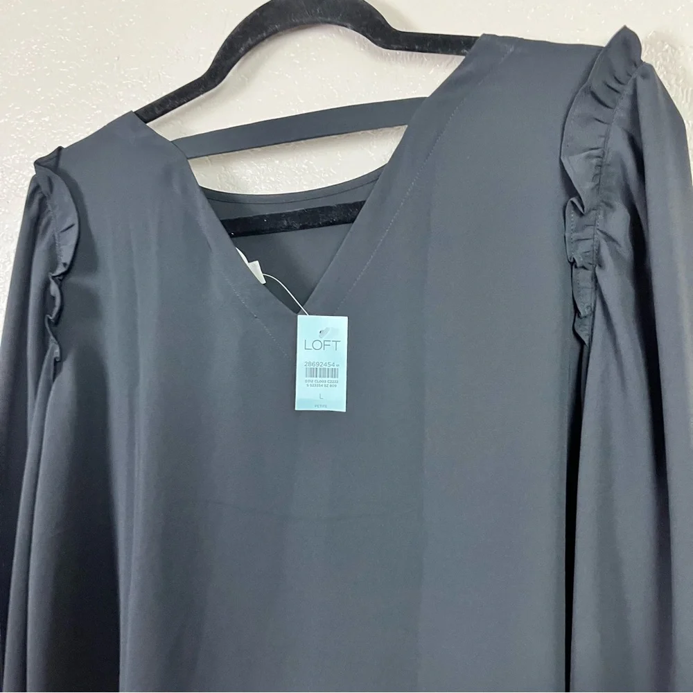 LOFT black ruffle