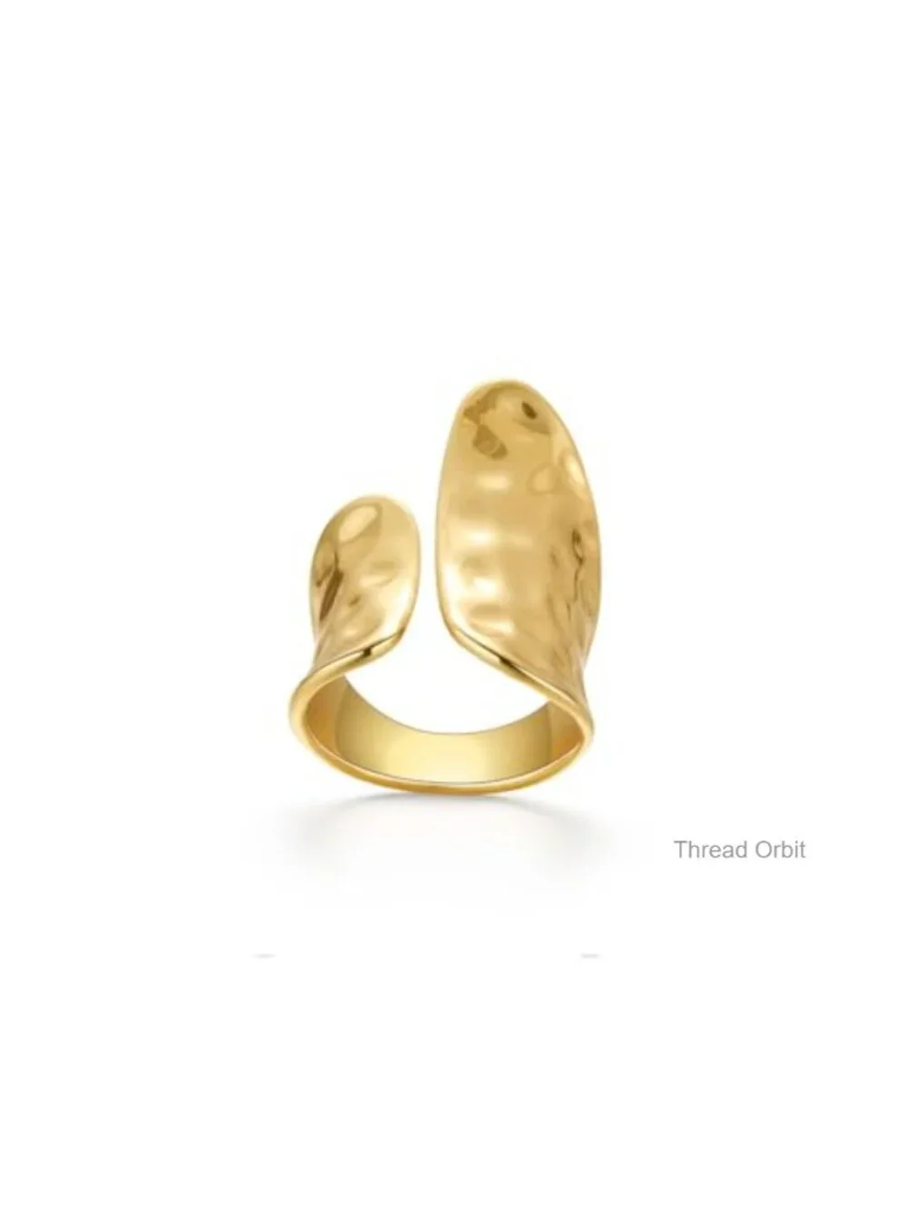 Hammered Statement Ring for Women Chunky Open Adjustable Ring Fashion Jewelry