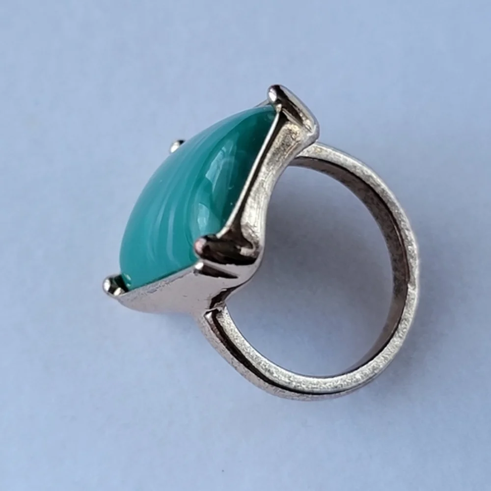 Ring malachite great vintage